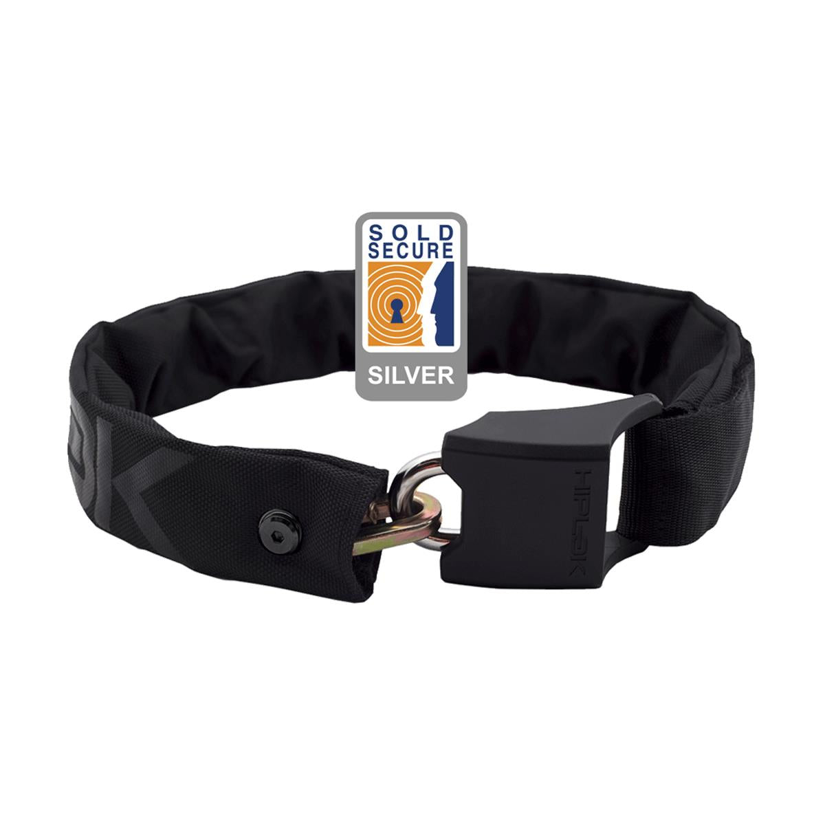 Hiplok ORIGINAL V1.5 Wearable Chain Lock 8mm X 90cm - Waist 24-44 Inches (Silver Sold Secure)