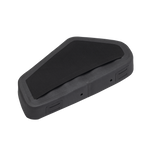 Black protective cover on a white background