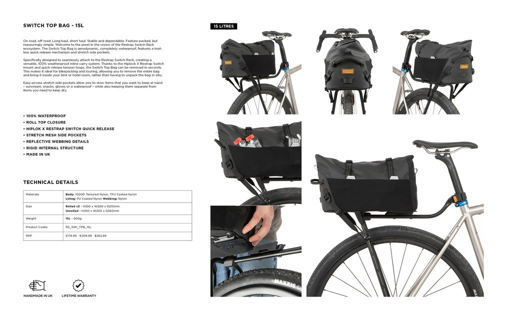 RESTRAP Switch Top Bag - 15L