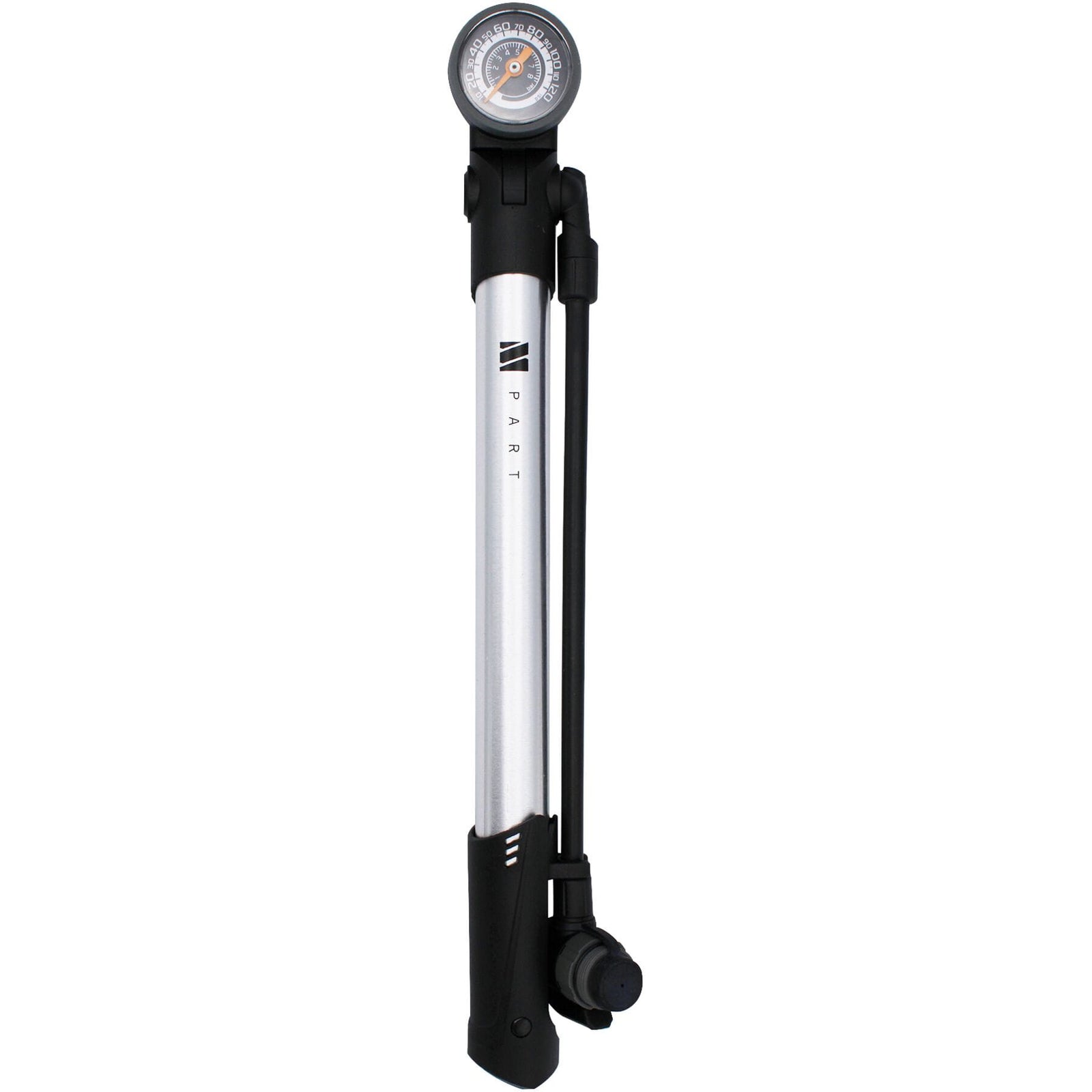 M PART Mini Floor Pump with Dial Gauge